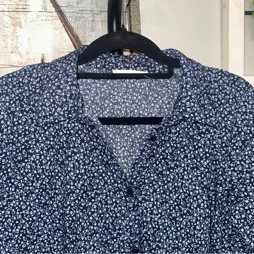 Zara 13-14 Years Old Floral Button-Up‎ Flowy Dress